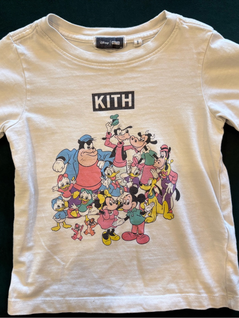 KITH Cream Kids' Short Sleeve Disney Character Graphic Tee